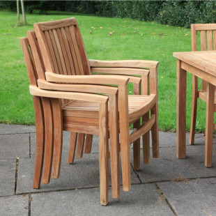 Teak Stacking Armchair