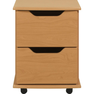 Skomer 2 Drawer Bedside Cabinet