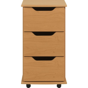 Skomer 3 Drawer Bedside Cabinet