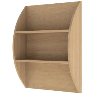 Wall Mounted Curved Bookcase