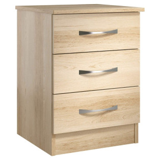Fernlee 3 Drawer Bedside Cabinet