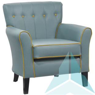 York Medium Back Armchair With Fluted/Button Back