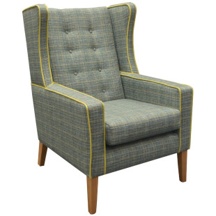 Witney High Back Armchair With Wings