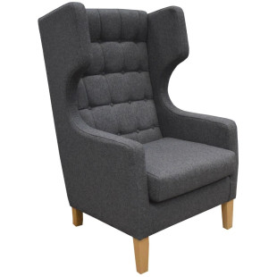 Arden High Back Armchair With Wings