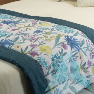 Havana Teal Interlined Bed Runner