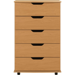 Skomer 5 Drawer Wide Chest