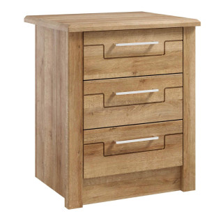 Farringdon 3 Drawer Bedside Cabinet