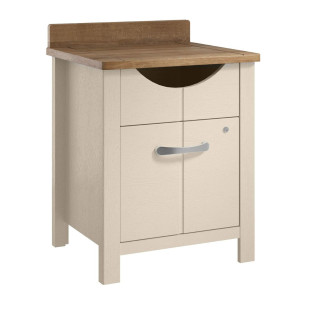 Linford Door & Drawer Bedside Cabinet