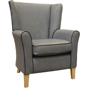 York High Back Armchair With Wings