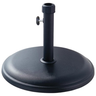 Black Circular Outdoor Parasol Base 16kg