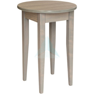 45cm HPL Circular High Coffee Table in Grey Oak