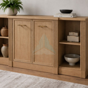 Nelson Open Shelf & 2 Door Wide Sideboard