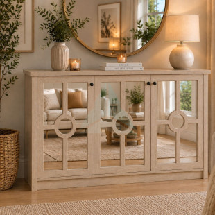 Tilston 3 Door Mirrored Sideboard