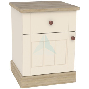 Grantham Door & Drawer Bedside Cabinet
